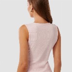 Forever New Women Vertical Stripes Striped Bow Tank Top