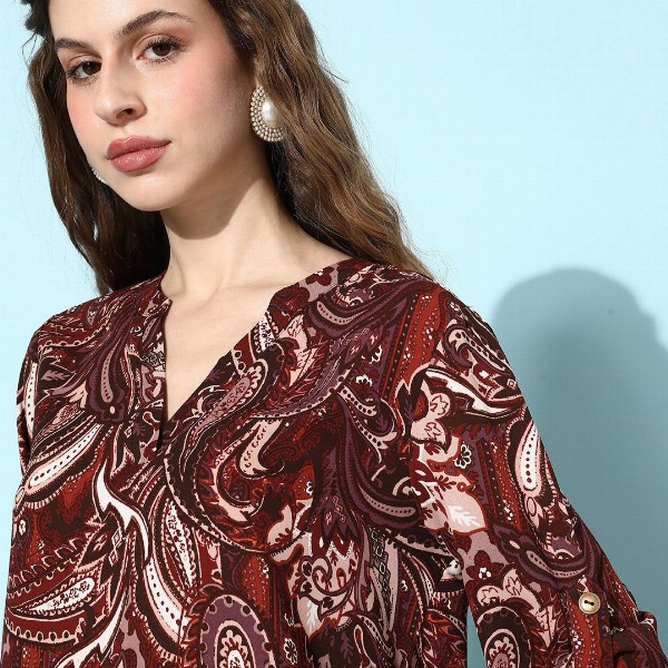 EVERYDAY by ANI Women Printed Georgette Top