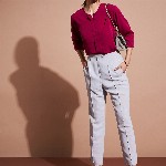 DressBerry Round Neck Three-Quarter Sleeves Top