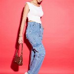 Uptownie Lite White Cowl Neck Crop Top