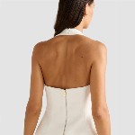 Forever New Women Halter Neck Peplum Top