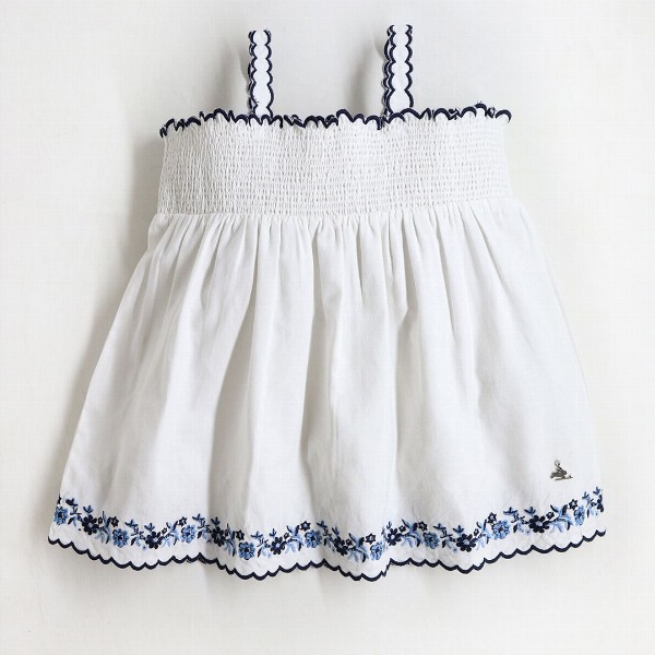 Cherry Crumble Girls Shoulder Straps Cotton Empire Top