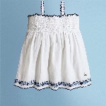 Cherry Crumble Girls Shoulder Straps Cotton Empire Top