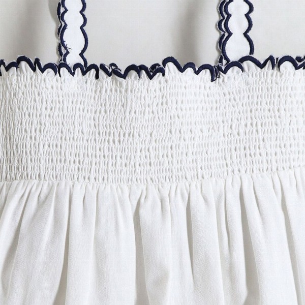 Cherry Crumble Girls Shoulder Straps Cotton Empire Top