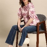 all about you Floral Print Puff Sleeves Cotton Top