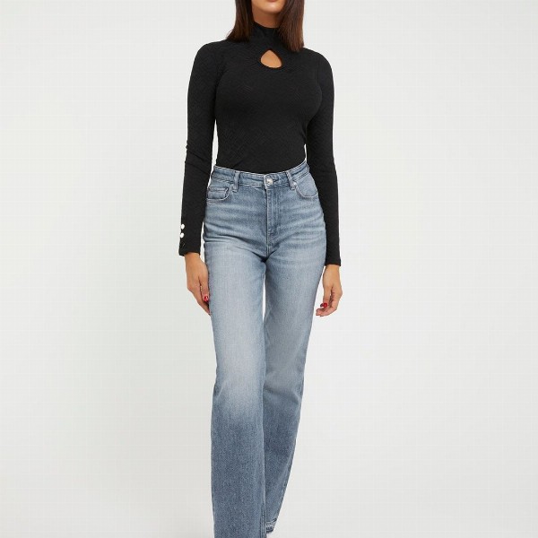 GUESS High Neck Long Sleeves Top