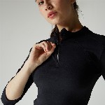 Cava Obsidian Black Silhouette Zip Top