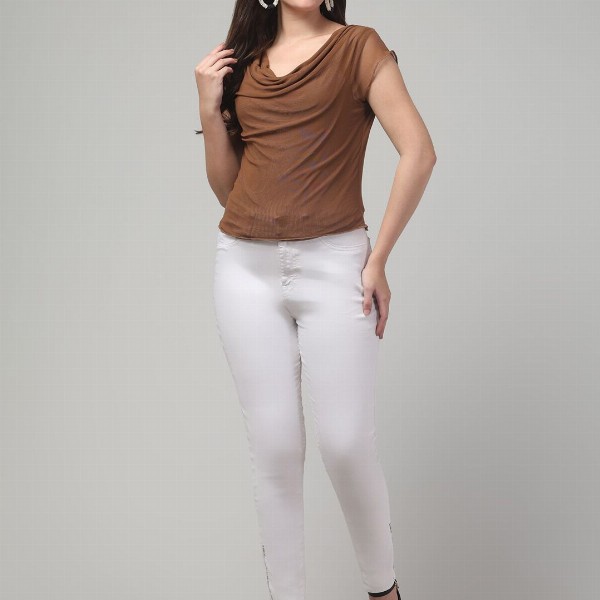 clobug Cowl Neck Top