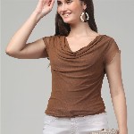 clobug Cowl Neck Top