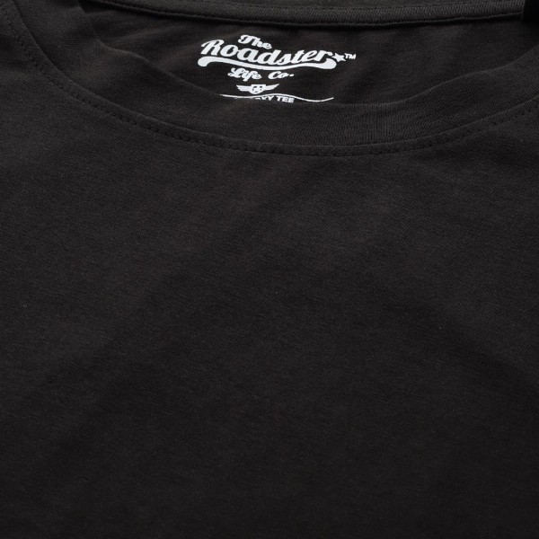 The Roadster Lifestyle Co Black Extended Sleeves Regular Top