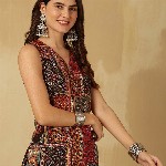 Anouk Rustic Floral Print Top