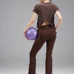 Cava Brown Overlap Tee