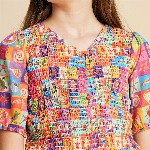 Vero Moda Print Puff Sleeve Top