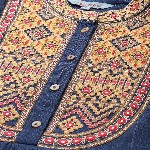 aarke Ritu Kumar Geometric Embroidered Mandarin Collar Top