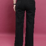 Basics By Tokyo Talkies Women Flared Clean Look Stretchable Jeans