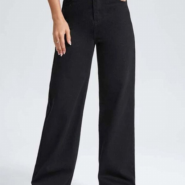 Kotty Women Jean Wide Leg High-Rise Stretchable Jeans