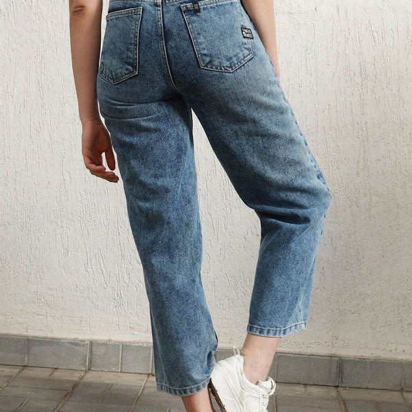 Hubberholme Women Baggy Fit High-Rise Heavy Fade Jeans