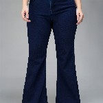 Miss Chase A+ Women Plus Size Bootcut High-Rise Stretchable Jeans