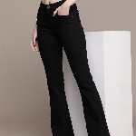 The Roadster Life Co. Women Flared High-Rise Stretchable Jeans