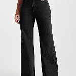 Off Duty India Women Comfort Wide Leg High Rise Cotton Jeans