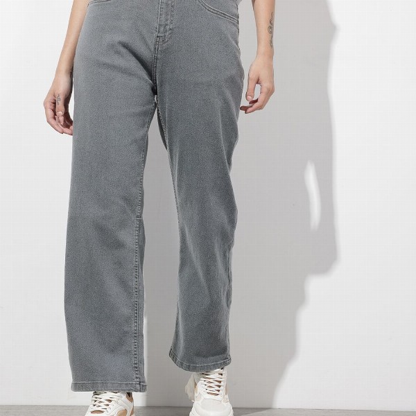 The Roadster Life Co. Women Straight Fit High-Rise Stretchable Jeans