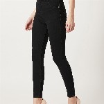 Miss Chase Women Black Skinny Fit High-Rise Clean Look Jeans