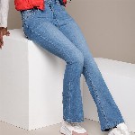 The Roadster Life Co. Women Skinny Flared Fit Light Fade Stretchable Jeans