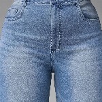 Miss Chase A+ Women Wide Leg High-Rise Stretchable Jeans