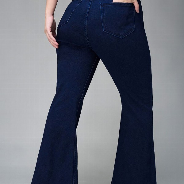 Miss Chase A+ Women Bootcut High-Rise Stretchable Jeans