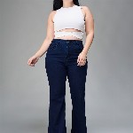 Miss Chase A+ Women Bootcut High-Rise Stretchable Jeans