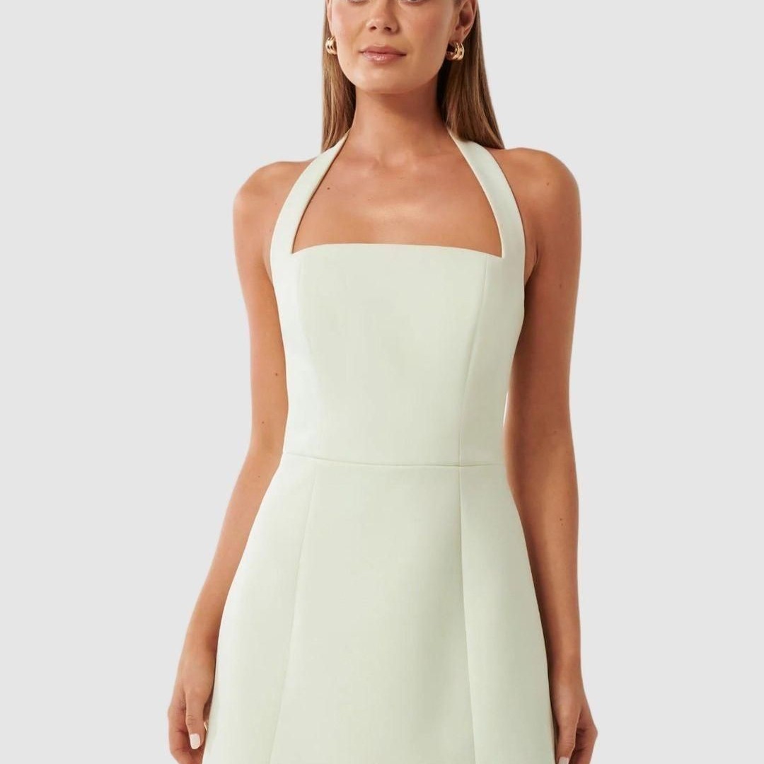 Forever New Halter Neck Fit & Flare Mini Dress