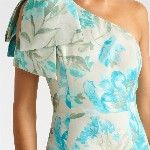 Forever New Women Floral Print One Shoulder A-Line Mini Dress