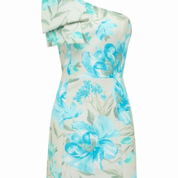 Forever New Women Floral Print One Shoulder A-Line Mini Dress