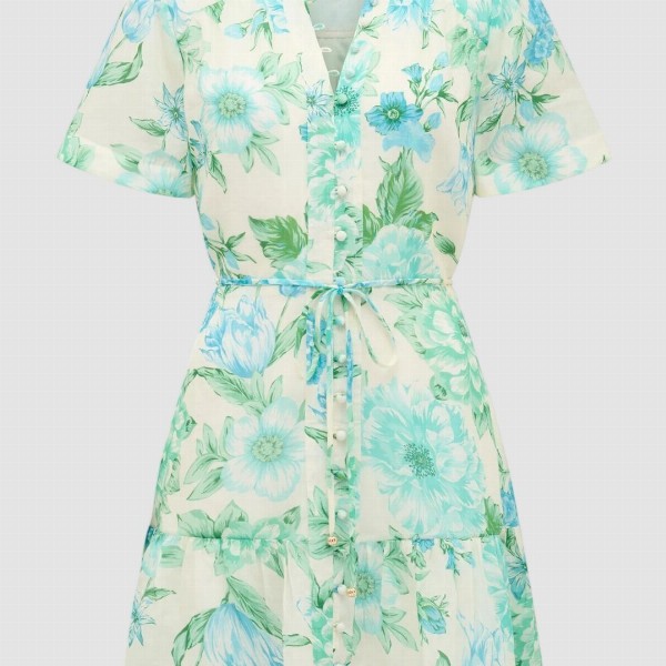 Forever New Women Floral Printed Fit & Flare Mini Dress