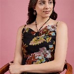 DressBerry Floral Print Chiffon Maxi Dress