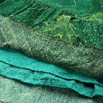 aarke Ritu Kumar Print Tie-Up Neck Puff Sleeve Ruffled Chiffon Fit & Flare Dress