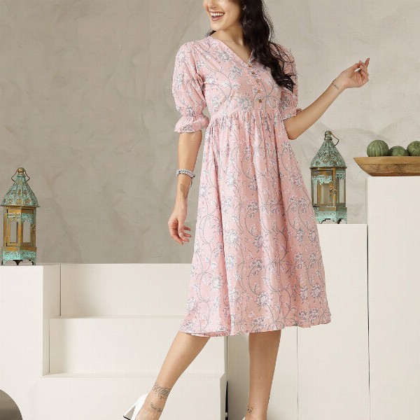 Stylum Women Floral Print A-Line Dress