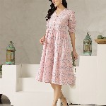 Stylum Women Floral Print A-Line Dress