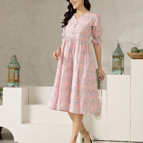 Stylum Women Floral Print A-Line Dress