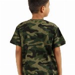 Printcomet Kids Camouflage Printed Pockets T-shirt