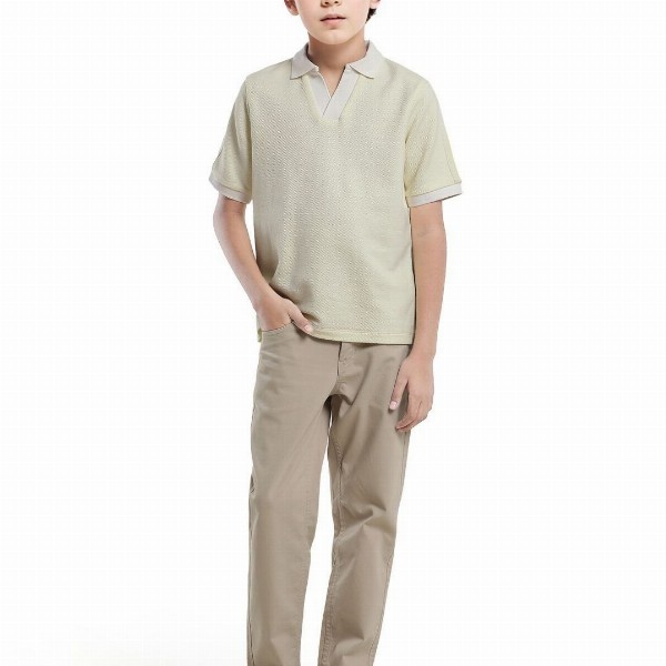 RARE ONES Boys Zolt Polo Collar Cotton T-shirt