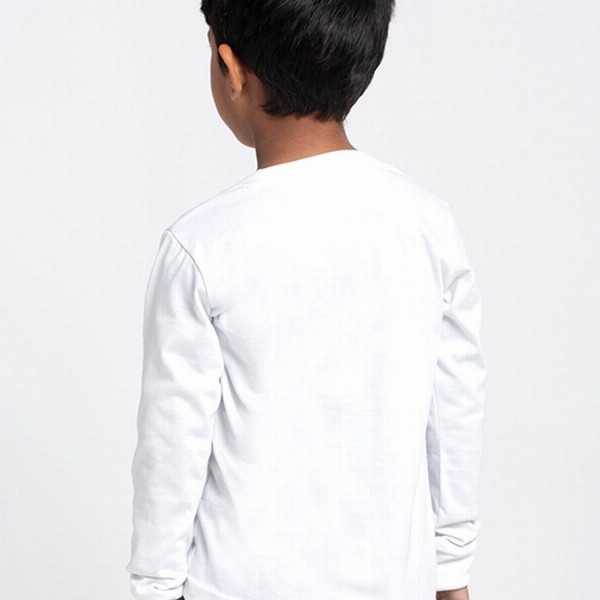 Friskers Boys White Solid T-shirt