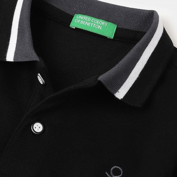 United Colors of Benetton Boys Polo Collar Pure Cotton T-shirt