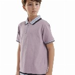 Rare Ones Boys Solid Zipper Polo