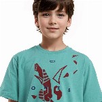 Rare Ones Boys Flock Print Logo T-Shirt