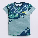 HRX by Hrithik Roshan Boys Abstract Printed Rapid-Dry T-shirt