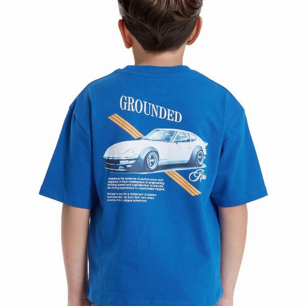 RARE ONES Boys Graphic Printed Round Neck Cotton Relaxed Fit T-shirt