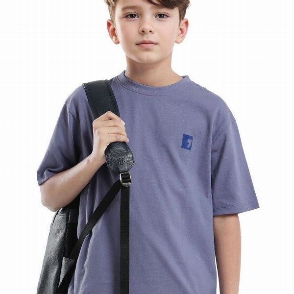 RARE ONES Boys Typography Printed Round Neck Cotton Relaxed Fit T-shirt