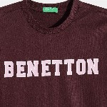 United Colors of Benetton Boys Brand Logo Printed Pure Cotton T-shirt