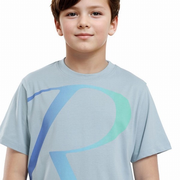RARE ONES Boys Brand Logo Printed Round Neck Short Sleeves T-shirt